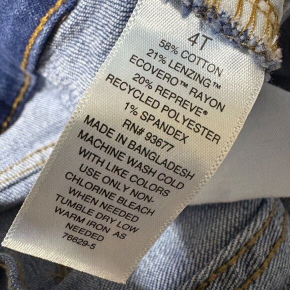 a.n.a High Rise Flare Distressed Jeans Size 4 Tall Dark Denim - Picture 9 of 9